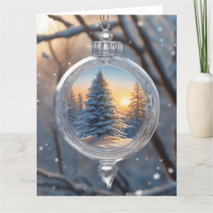 Placa de Cartões de natal de Ornamento Cristal