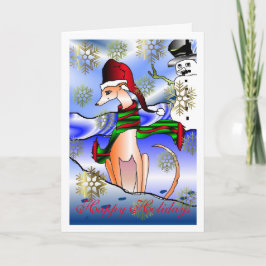 Placa de Cartões de natal "Dia da Neve Branca"