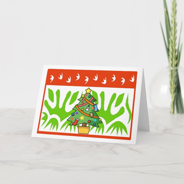 Placa de Cartões de natal Feliz (Frente)