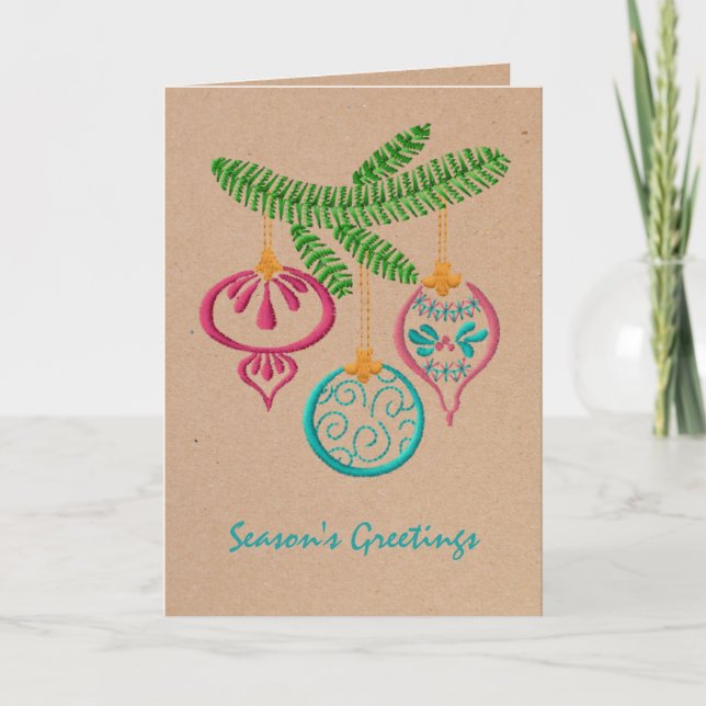 Placa de Cartões de natal para Ornamentos Colorido (Frente)