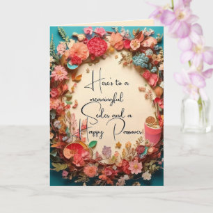 Placa de Cartões de natal Páscoa Jewis de Passover