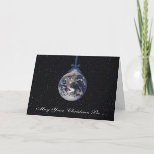 Placa de Cartões de natal Planetas da Terra