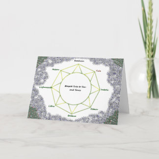 Placa de Cartões de natal Yule