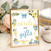 Placa de Cartões e Presentes Ciao Baby Lemon