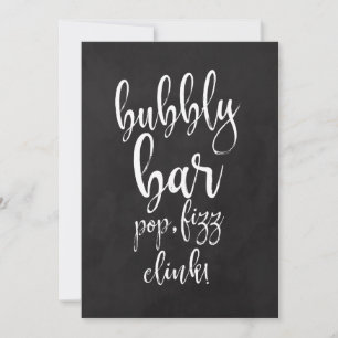 Placa de casamento Bubbly Mary Bar acessível em qu