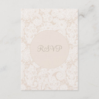 Placa de Casamento de Ivory Lace de Champagne RSVP