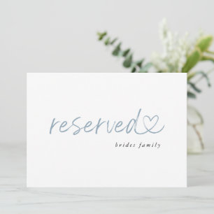 Placa de Casamento Reservado Minimalista Moderna