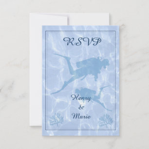 Placa de Casamento RSVP de Diver