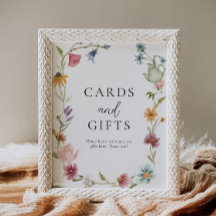 Placa de chá e sinal de presentes 8x10