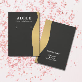 Placa de Cinza Escura Dourada e Faux elegante