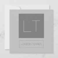 Placa de Cinzas de Monograma Atrativo