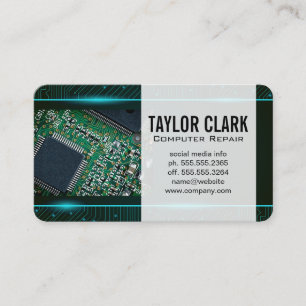 Placa de Circuito Cartão de Visita Microchip