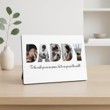 Placa de Colagem de Fotografias do pai para Dia de