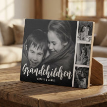 Placa de Colagem de Fotos Personalizada para Netos