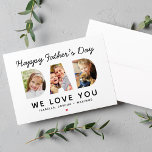 Placa de Colagem Personalizada de Fotos do Pai Fel<br><div class="desc">Crie um na moda e um presente memorável para o Pai deste Dia de os pais! Esta placa de saudação simples personalizada apresenta uma colagem de três imagens familiares favoritas das crianças desenhadas como um design de tipografia sans moderno e ousado. Personalize o texto personalizado com os nomes dos filhos....</div>