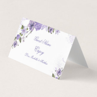 Placa de Colocação Dobrada De Casamento Floral Rox