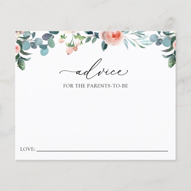 Placa de conselho de Chá de chá para os futuros pa (Frente)