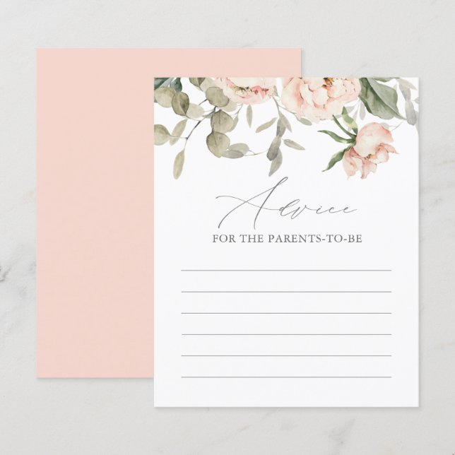 Placa de conselho do Chá de fraldas borboleta-rosa (Frente/Verso)