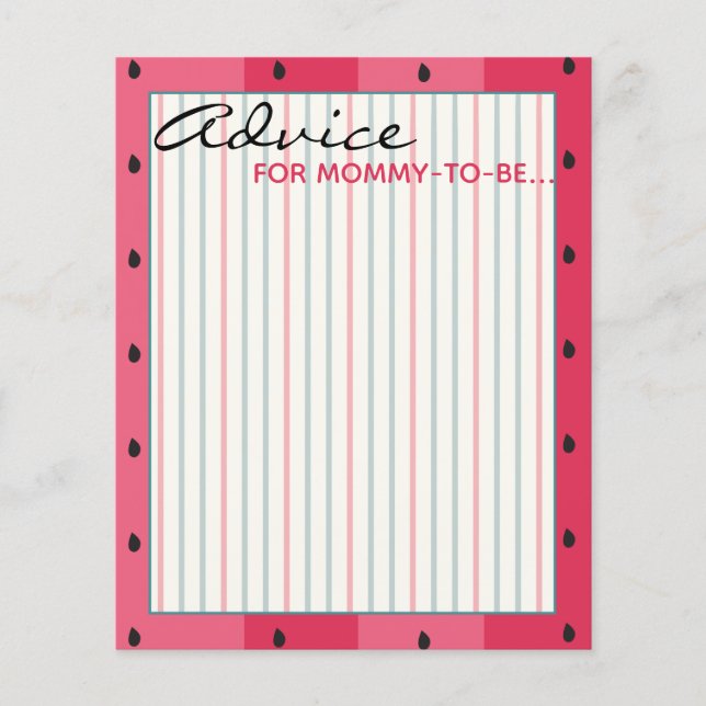 Placa de conselho do chá de fraldas "Umbrella Wate (Frente)