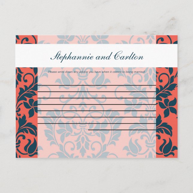 Placa de conselho gravável de Casamento tema damas (Frente)