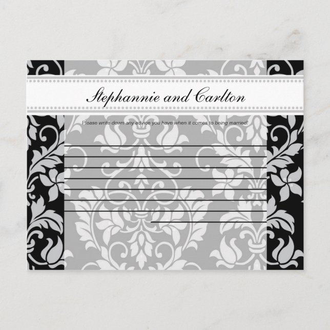 Placa de conselho gravável em Casamento tema damas (Frente)