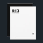 Placa de conselho para Chá de panela de tipografia<br><div class="desc">Personalize o texto personalizado acima. Você pode encontrar itens de coordenação adicionais em nossa coleção de "Chá de panela de Tipografia Simples". ***POR FAVOR, NOTA: TODA A PALAVRA, TEXTO E COR DE FUNDO É EDITÁVEL. Você pode alterar todas as palavras e também pode alterar a cor do texto. Para itens...</div>