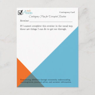 Placa de Contingência de Perturbação de Rotina