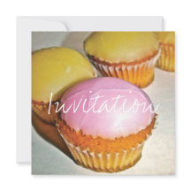 PLACA DE CONVITE DE ANIVERSÁRIO DE CUPCAKE DE ESTI