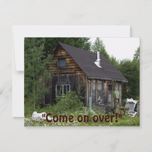 Placa de Convite de festas de Aquecimento da Casa (Frente)