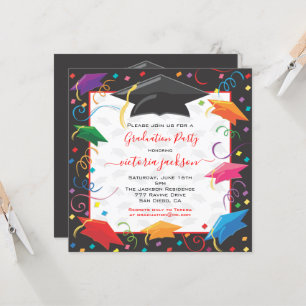 Placa de Convite de festas de Celebração de Gradua