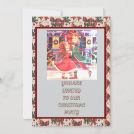 Placa de Convite de festas de Natal para download