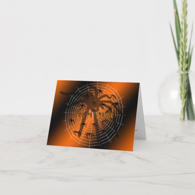 Placa de Convite de festas Spider (Frente)