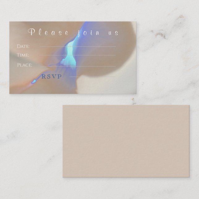 Placa de convite minimalista plana (Frente/Verso)