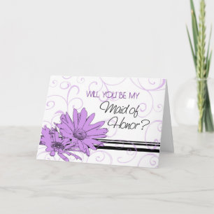 Placa de Convite para Madrinha de casamento de Flo