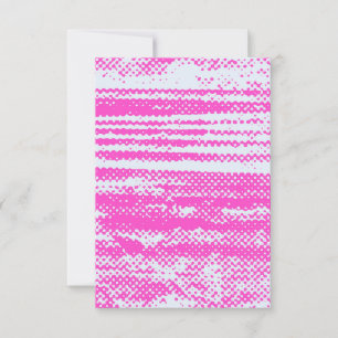 Placa de Convite para Vazio Grunge Neon Halftone Ú
