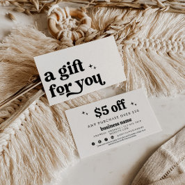 Placa de Desconto do Cupão de Groovy Retro