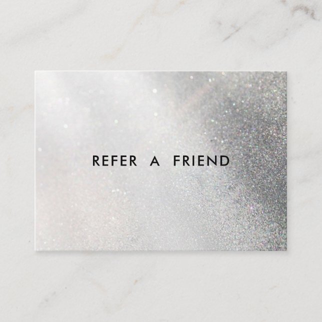 Placa de Desconto do Salão da Glitter Moderna (Frente)