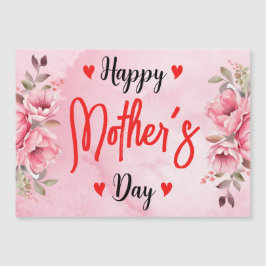 Placa de Dia de as mães de Flor Rosa Rosa, Cor-de-