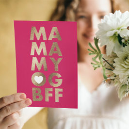 Placa de Dia de as mães de Texto do Folheto Modern