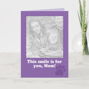 Placa de dia de as mães do seu Cartão com fotos