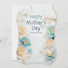 Placa de Dia de as mães Floral