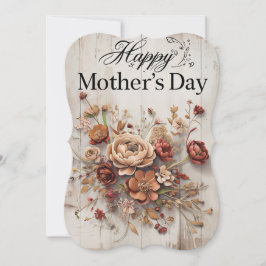 Placa de Dia de as mães Floral Bohemian