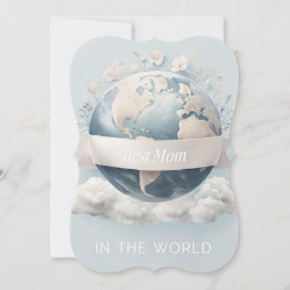 Placa de Dia de as mães Floral minimalista