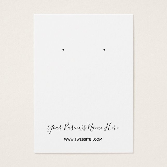 Placa de Earração Personalizada de Script Elegante (Frente)