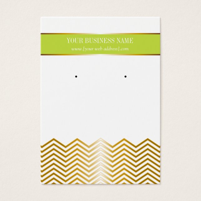 Placa de Ereling Personalizada Chevron Dourada do  (Frente)