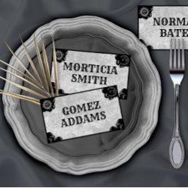 Placa de Espírito Vintage, Cartão de Lugar Dobrado