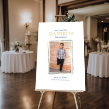 Placa de Espuma de Boas-Vindas Bar Mitzvah XL para