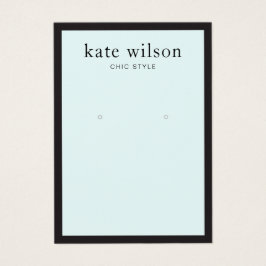 Placa de Exibição Azul Claro Moderno