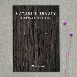 Placa de Exibição da Madeira Rústica do País que O