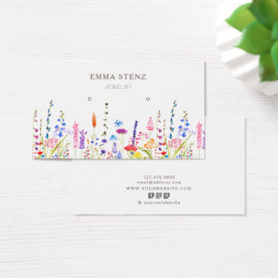Placa de Exibição das Flores Selvagens de Cores d'